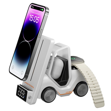 Chargeur induction 5 en 1 type-c station de charge sans fil pour montre-écouteur de téléphone portable chargeur sans fil rapide